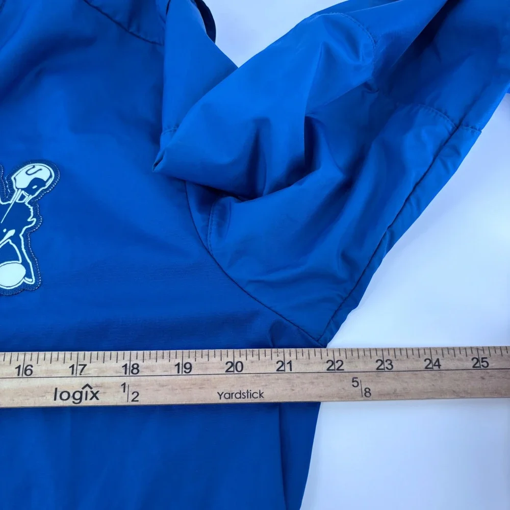 Nike Indianapolis Colts NFL Jacket Mens Medium Blue Quarter Zip Storm-Fit Logo